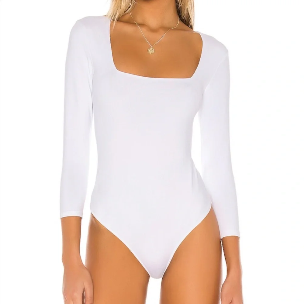 Free People Truth Or Square Bodysuit White - Picture 1 of 5